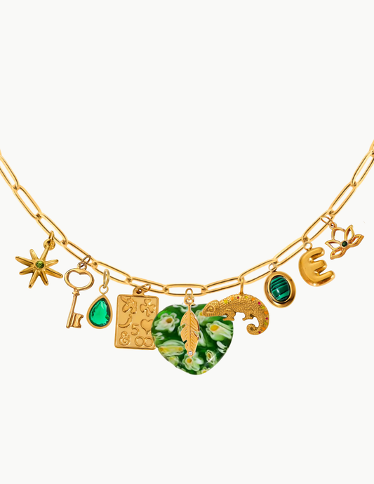 Emerald’s Coast Charm Necklace