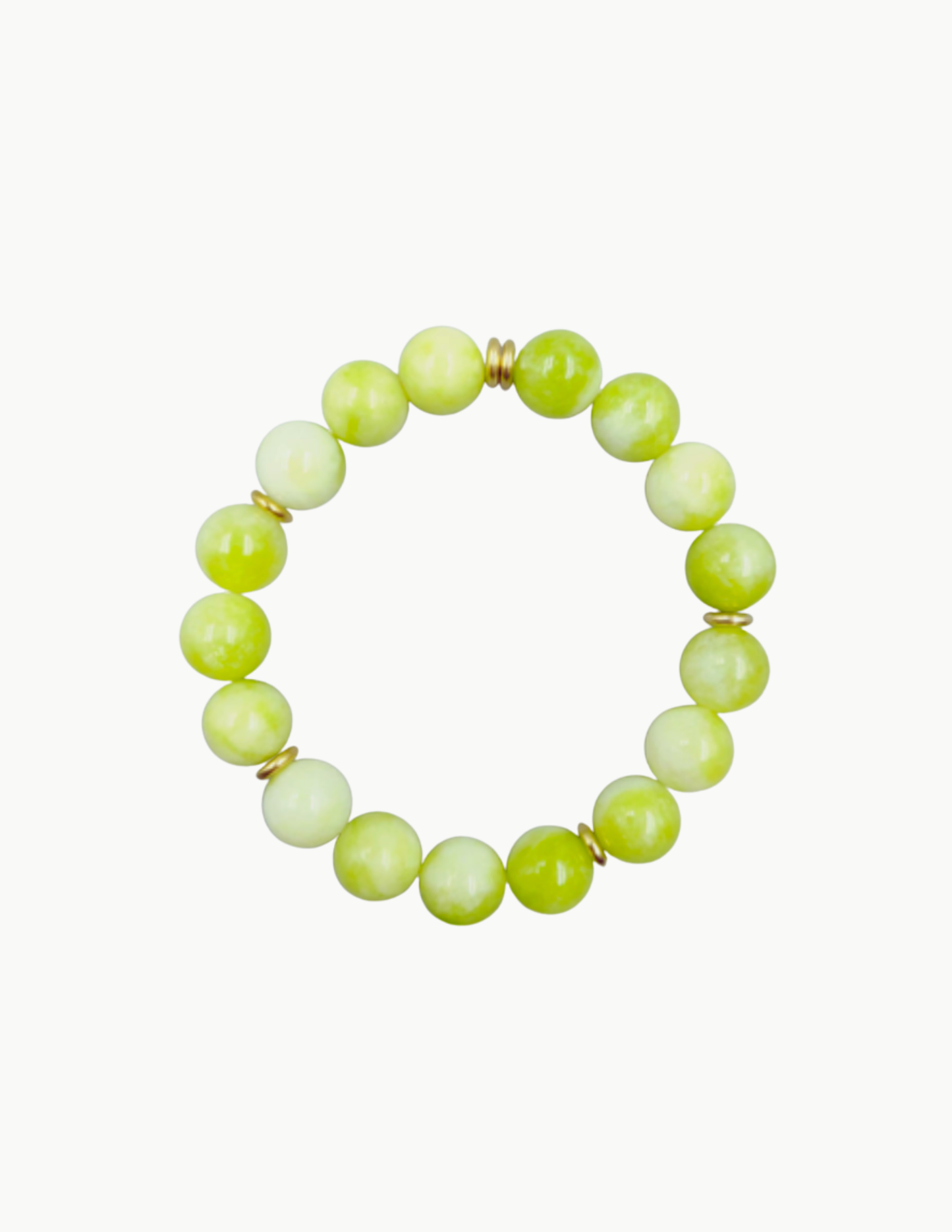 Glass Bead Necklace – 17" (PVD Stainless Steel Wire + Toggle Clasp)