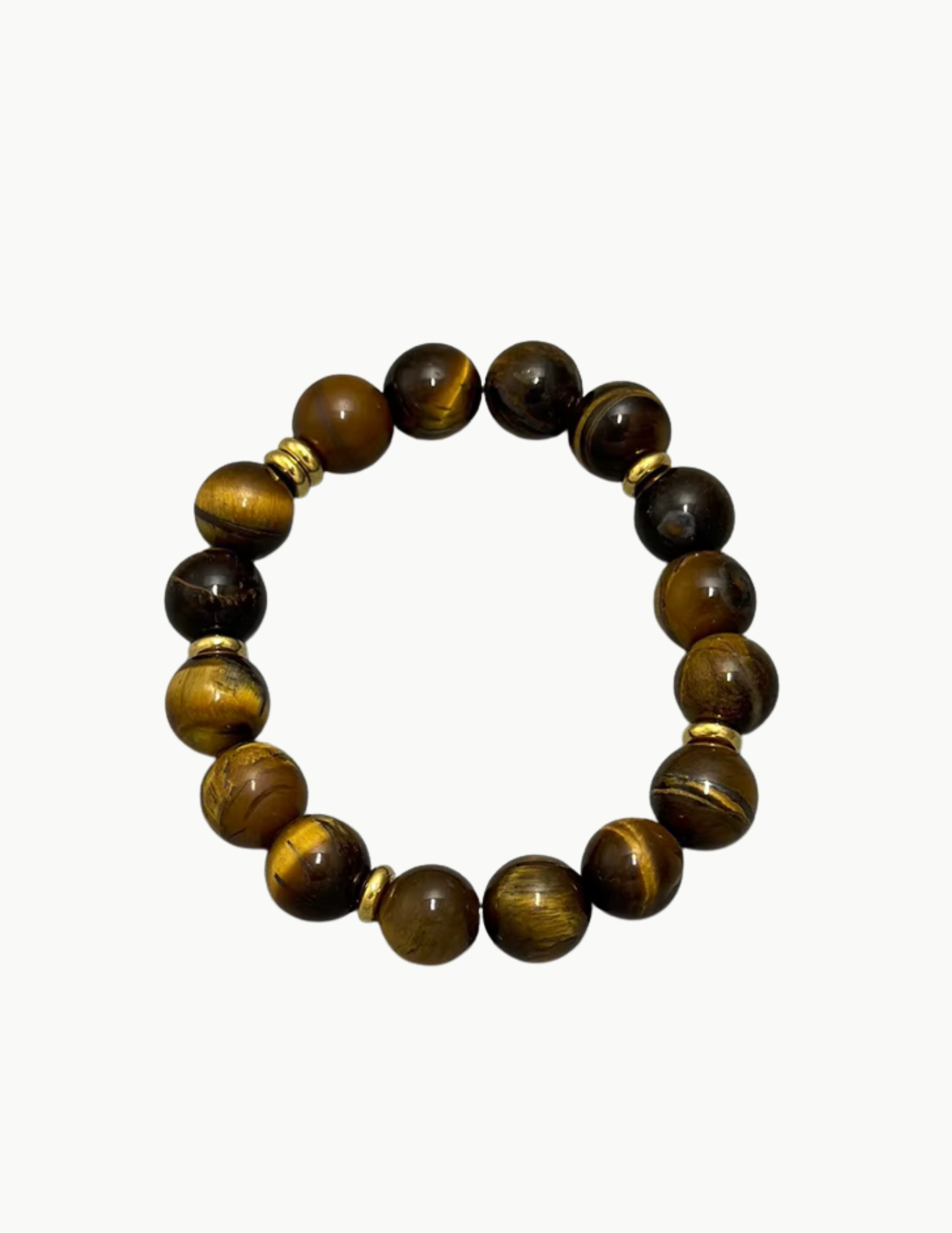 Glass Bead Bracelet – Adjustable Stretch Band (PVD Stainless Steel Hardware)